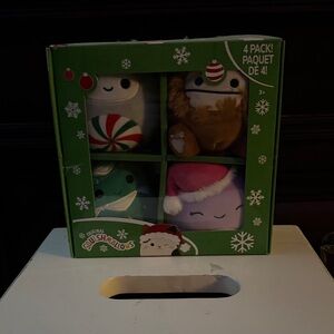 Squishmallows Festive 4-Pack Plush Set